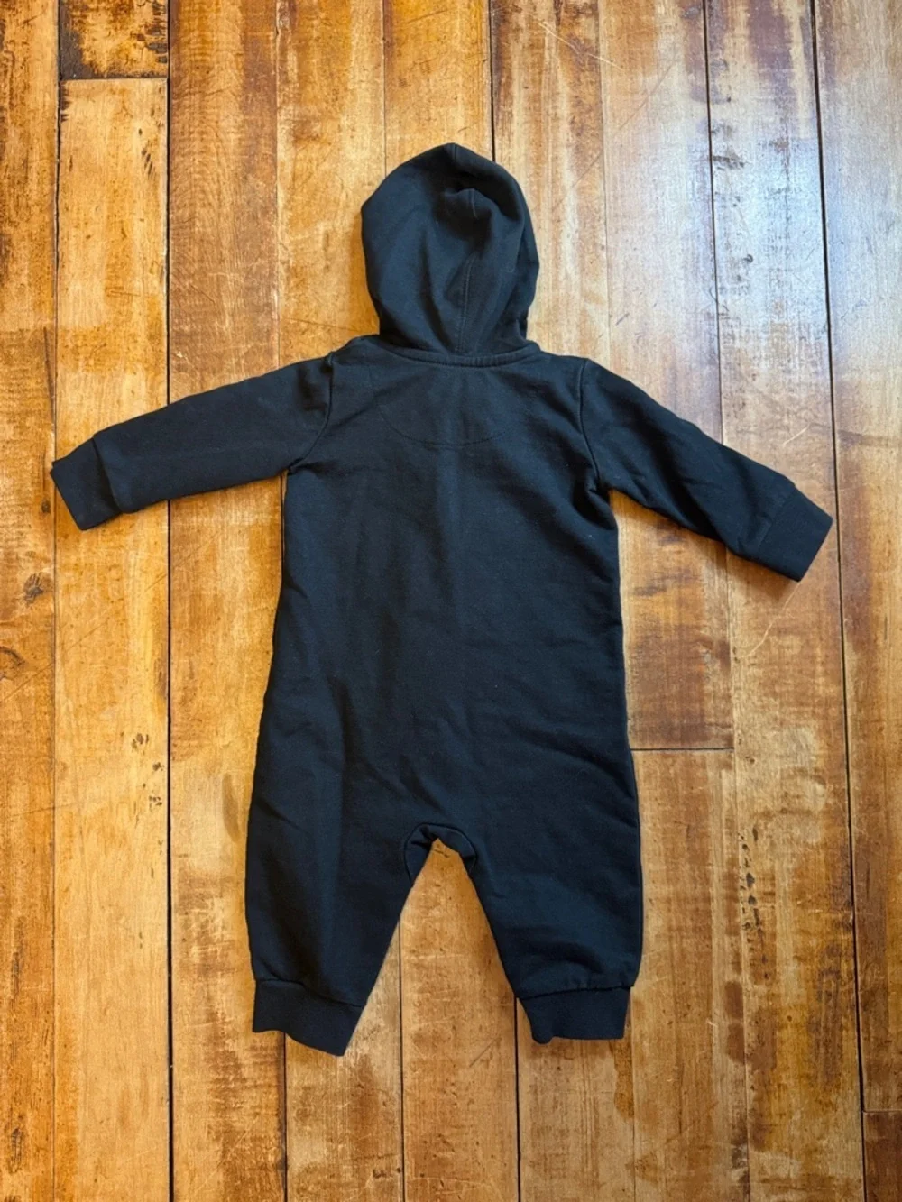 Nike Jordan Black Hooded One-Piece 6 months Red Nike Air Logo unisex cotton